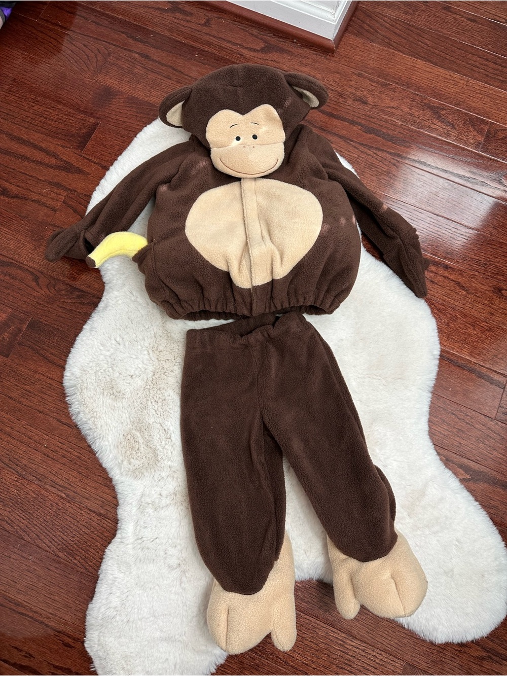 Old Navy Monkey Kids Costume - Plush Hooded Two-Piece Outfit..size 18-24 month